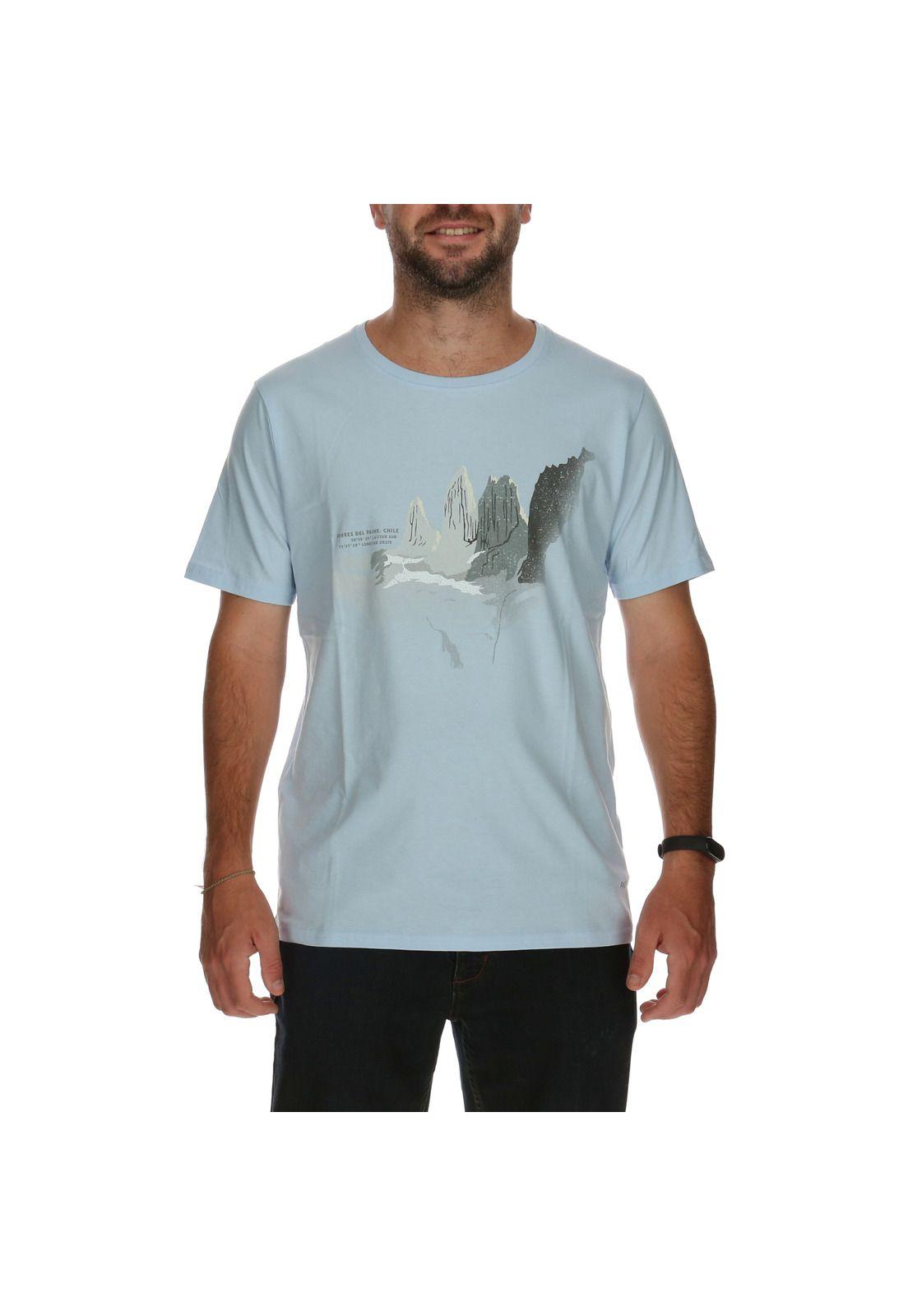 Polera Hombre Organic Celeste-0