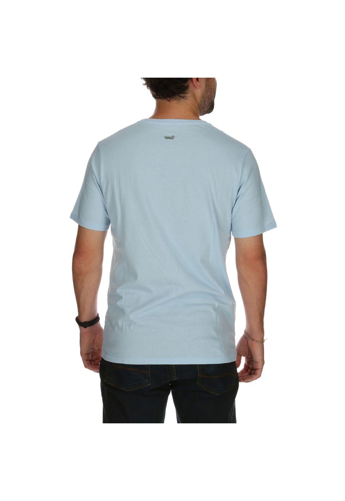 Polera Hombre Organic Celeste-2