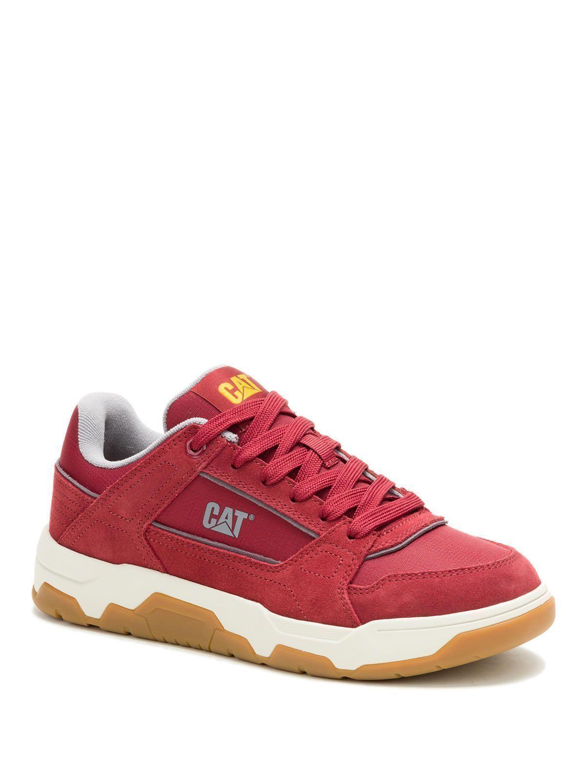 Zapatilla C/Caña Cuero Hombre Theorem Rojo-0