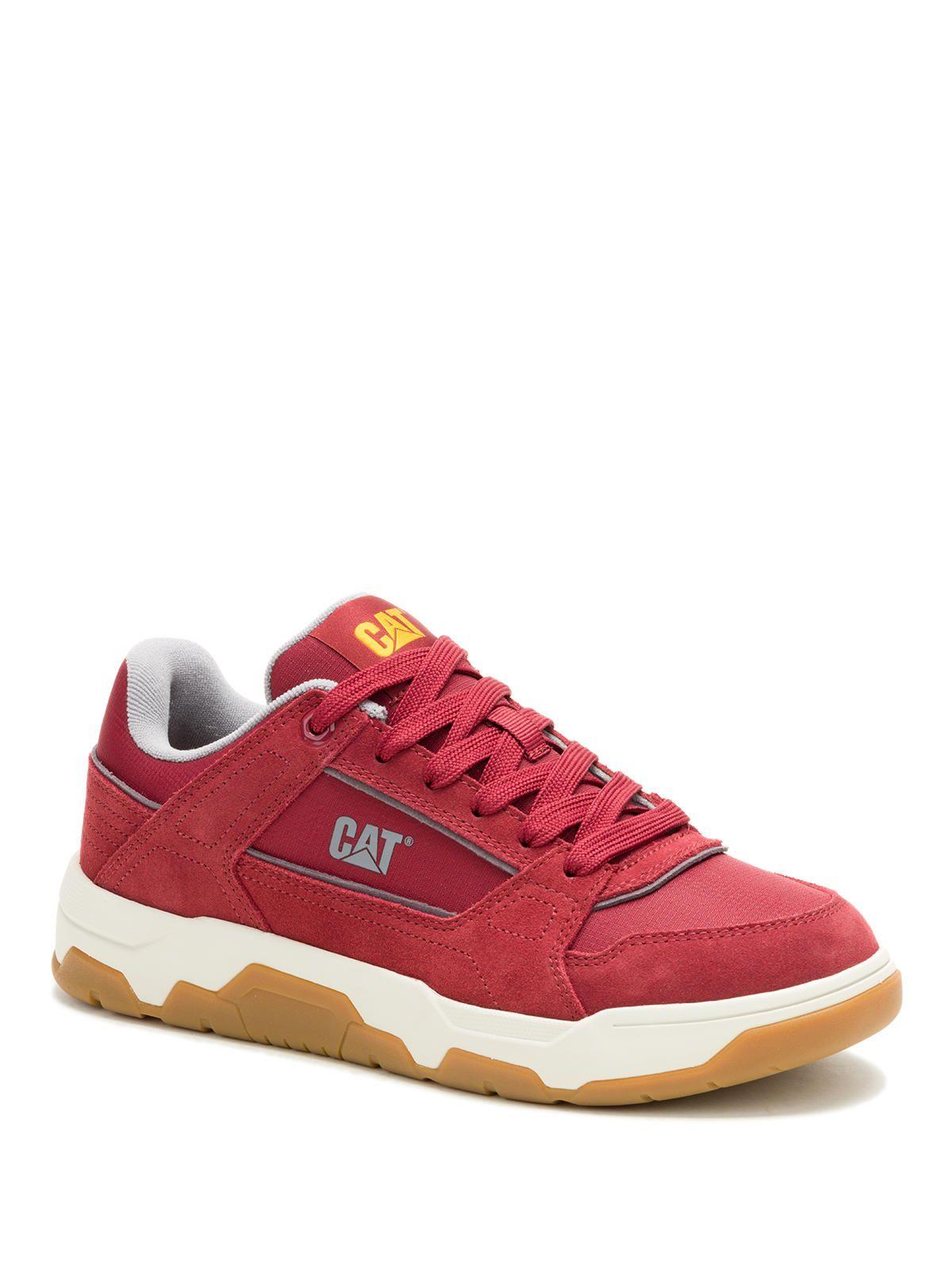 Zapatilla C/Caña Cuero Hombre Theorem Rojo-0