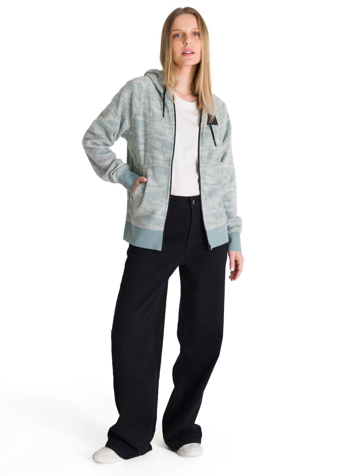 Polerón Mujer Microfleece Full Zip Azul-5