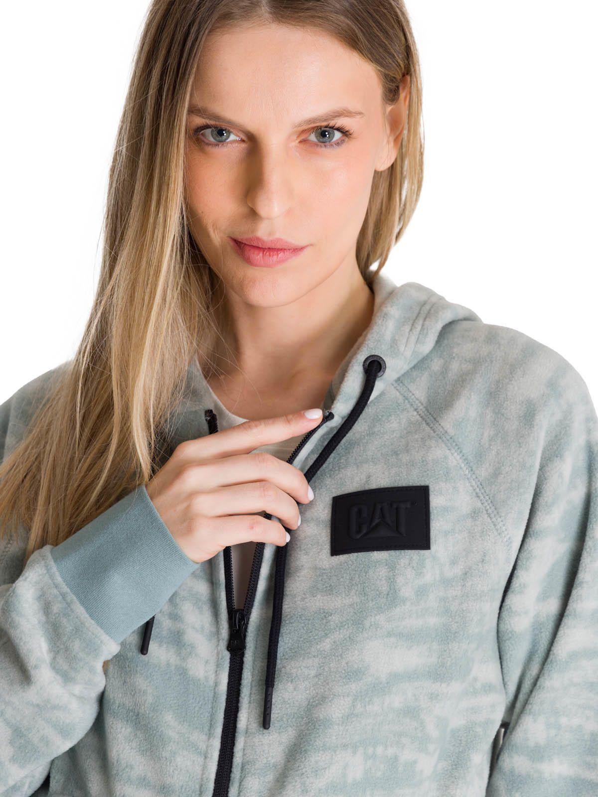 Polerón Mujer Microfleece Full Zip Azul-4