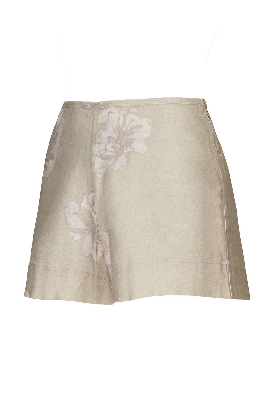 Shorts Lino Orgánico Mujer Rosa Arena-0