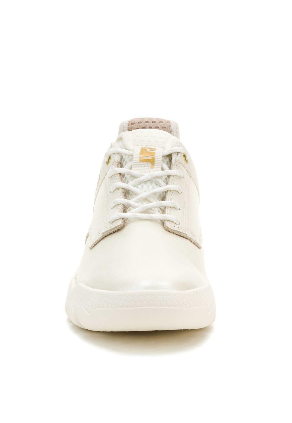 Zapatilla Cuero Mujer Hex Lite Blanco-4