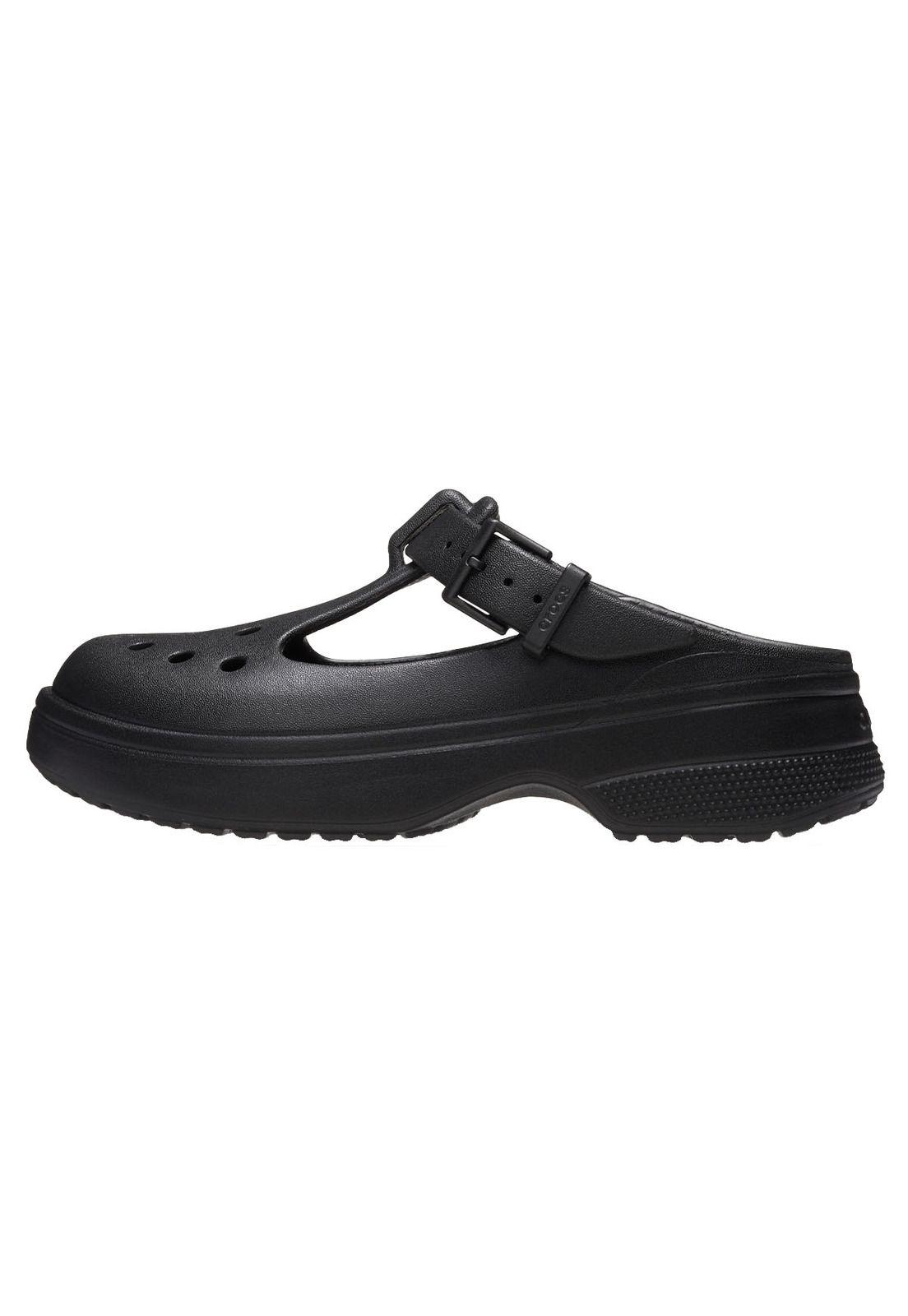 Sandalia Crocs Mujer Cls Mary Jane Clog Negro-1