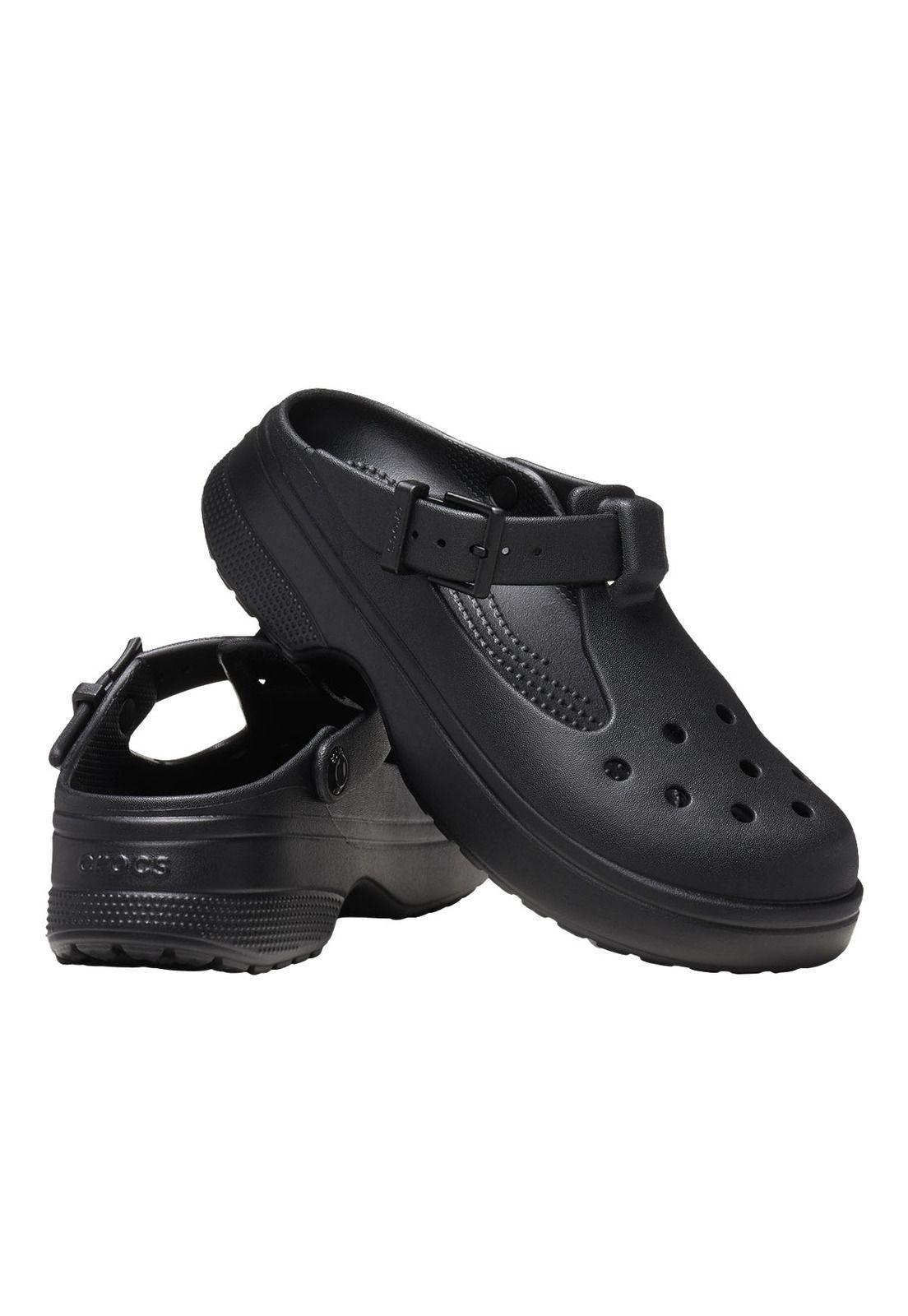 Sandalia Crocs Mujer Cls Mary Jane Clog Negro-3