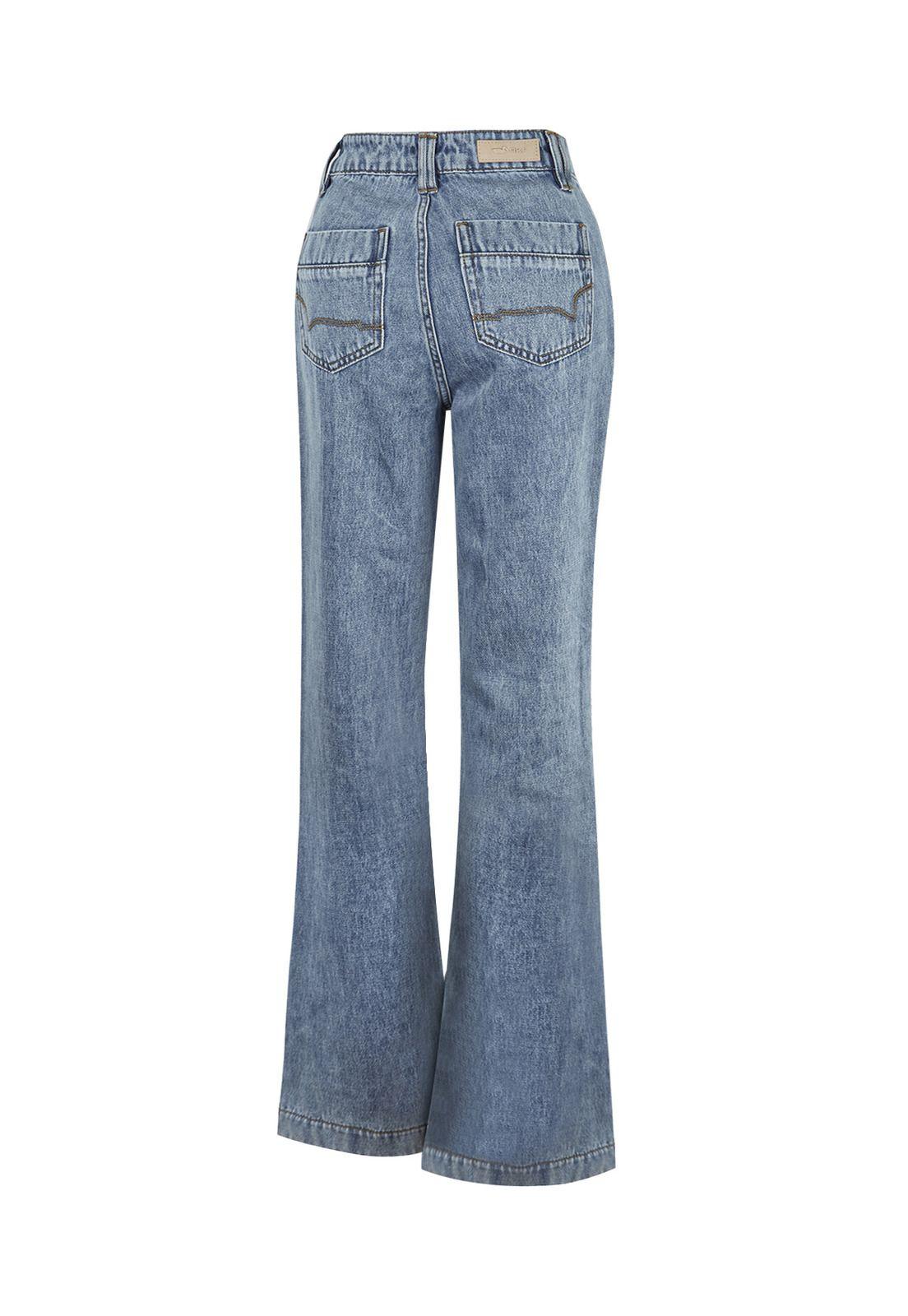 Jeans Algodón Orgánico Azul Thau Mujer -1