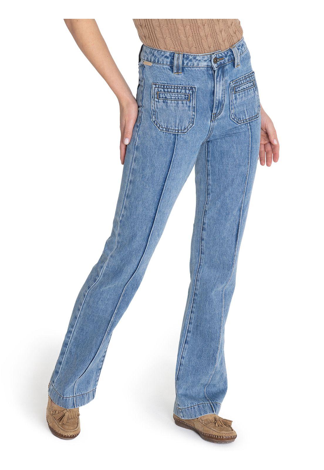 Jeans Algodón Orgánico Azul Thau Mujer -4