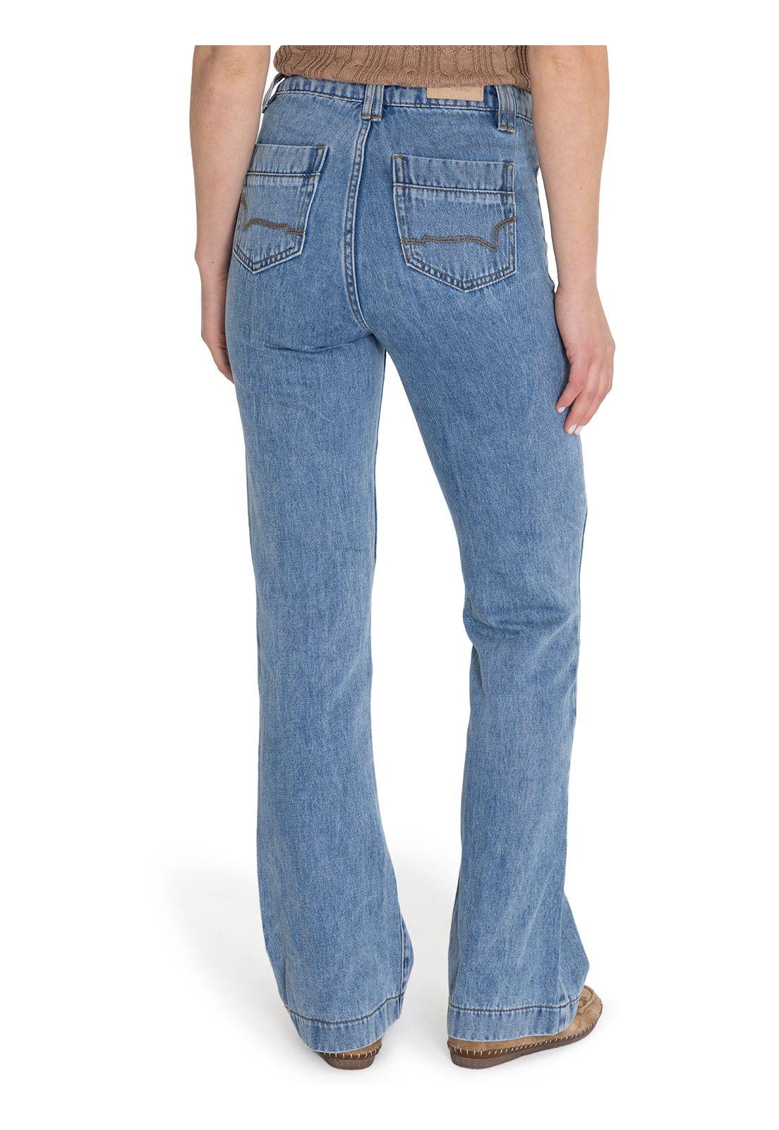 Jeans Algodón Orgánico Azul Thau Mujer -7