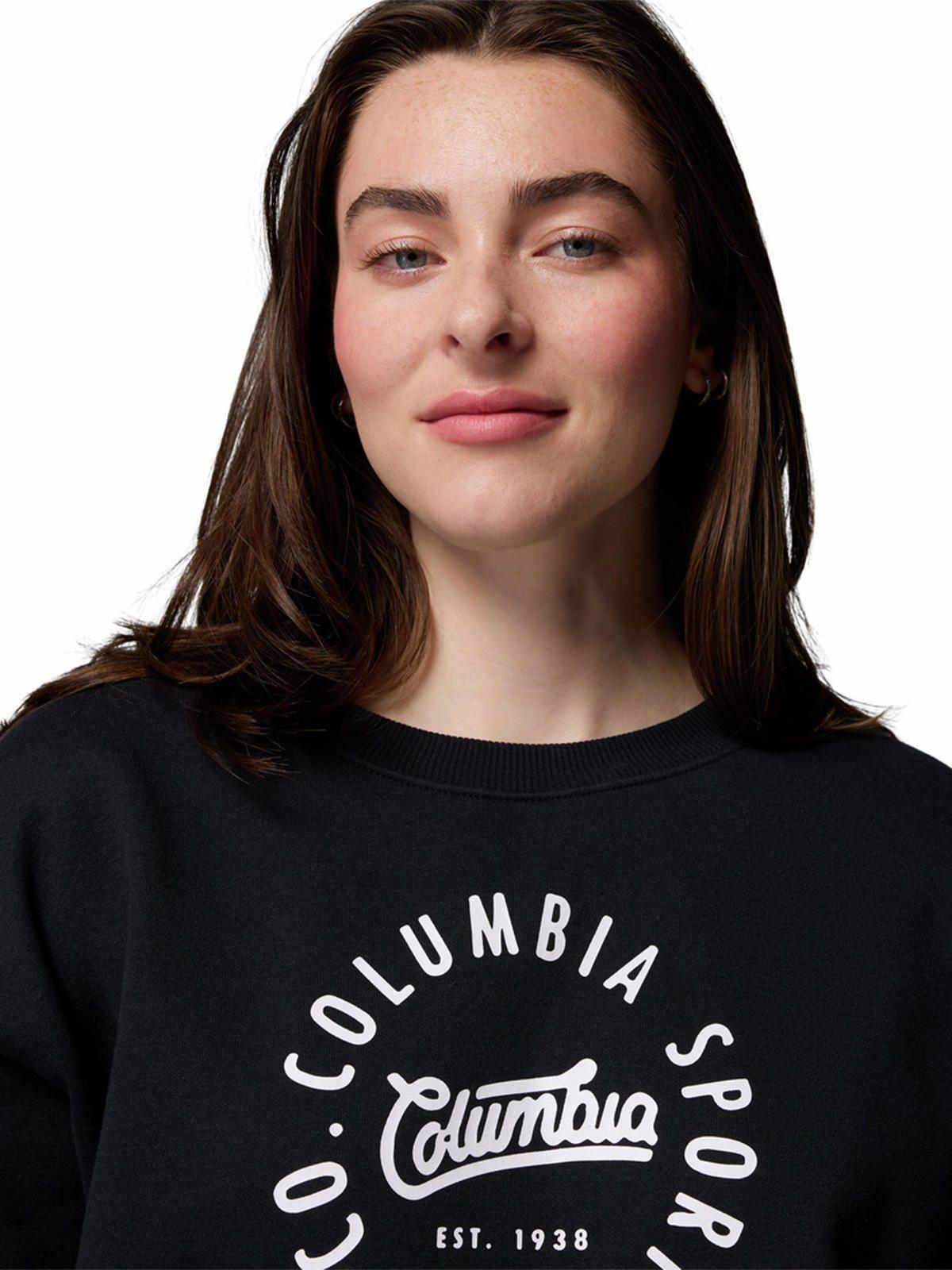 Poleron Mujer Meridian Creek Crew Negro-3