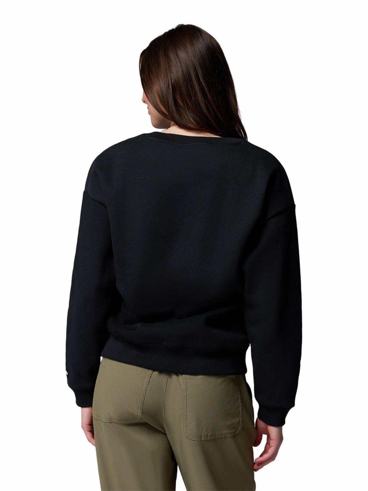 Poleron Mujer Meridian Creek Crew Negro-4