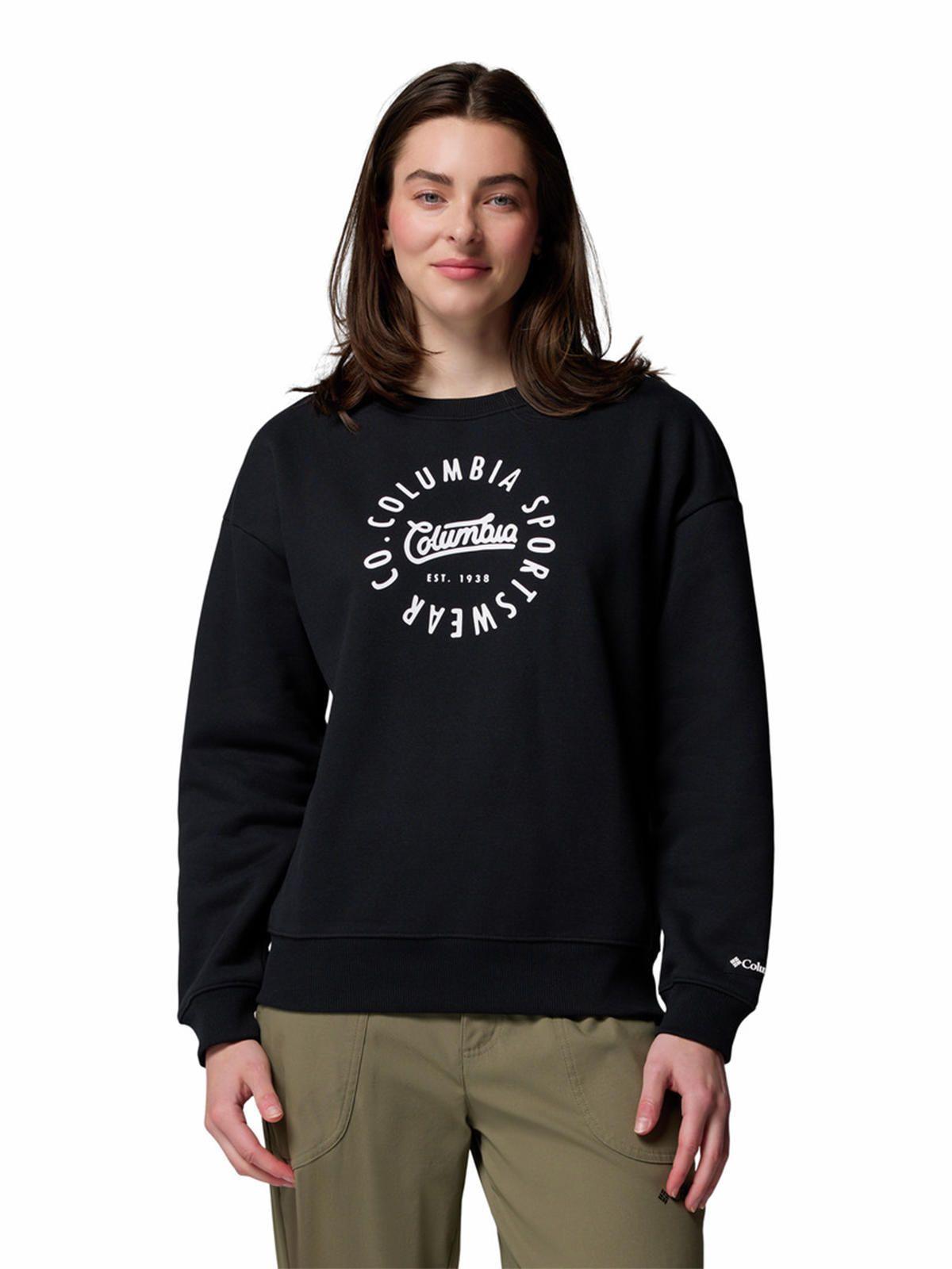 Poleron Mujer Meridian Creek Crew Negro-0