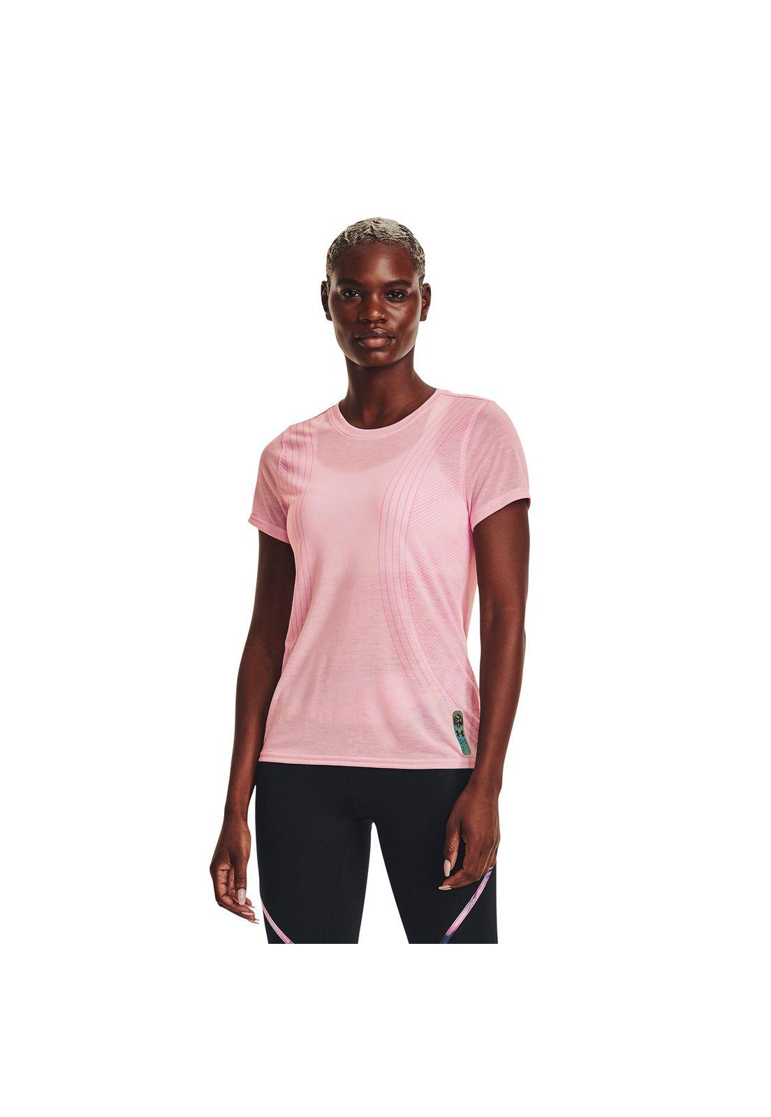 Polera UA Run Anywhere Breeze mujer Rosado-3