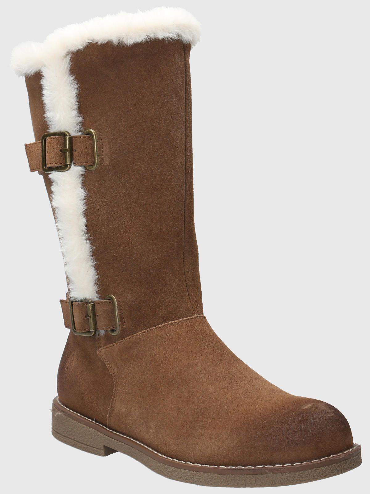 Bota Cuero Mujer Astrid Café-0