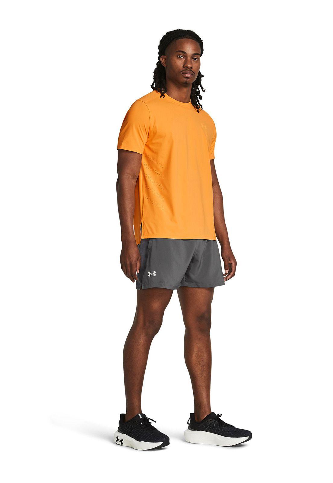 Shorts UA Launch de 5" para hombre Gris-5