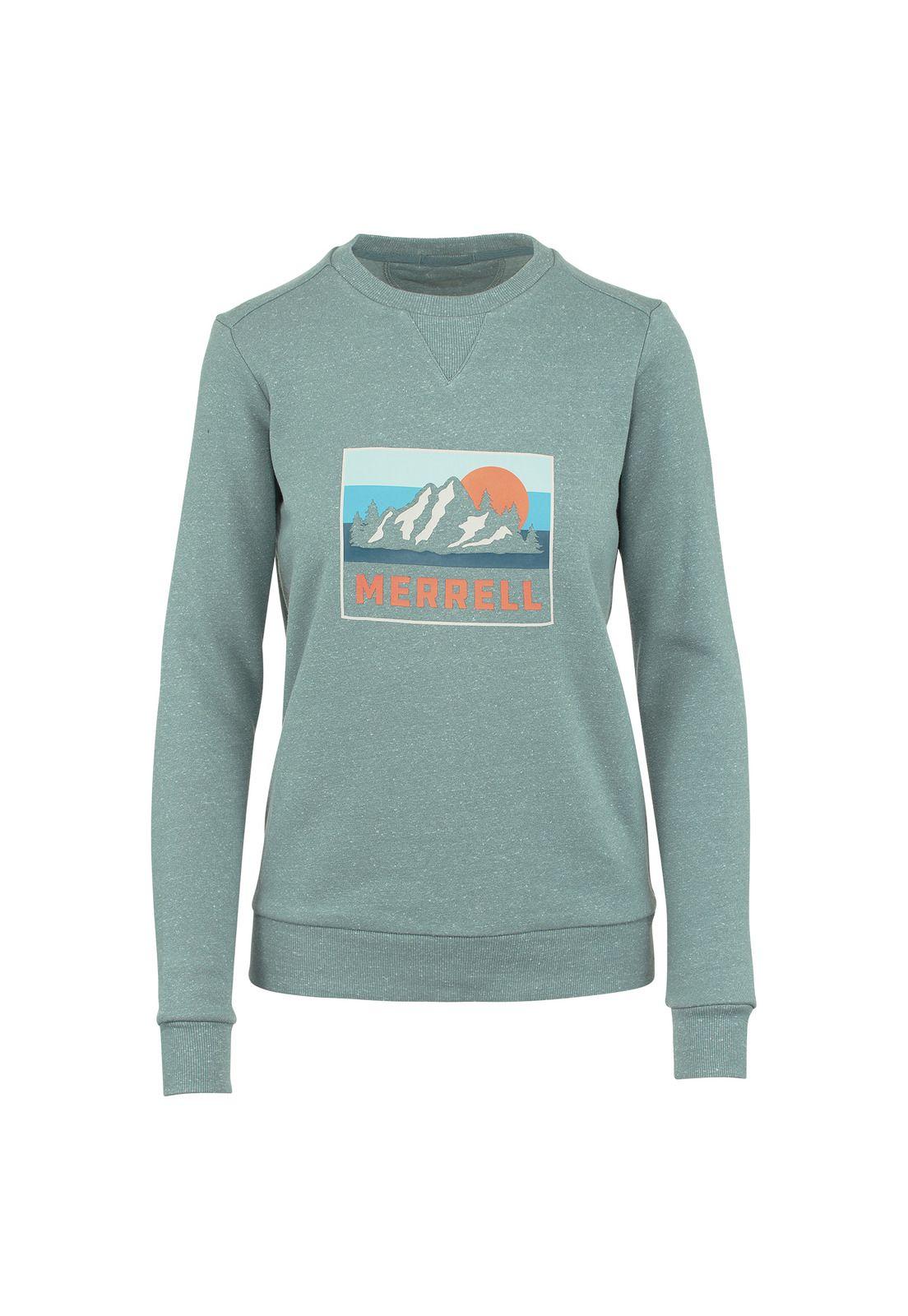 Poleron Mujer W Postcard Crew Celeste-0