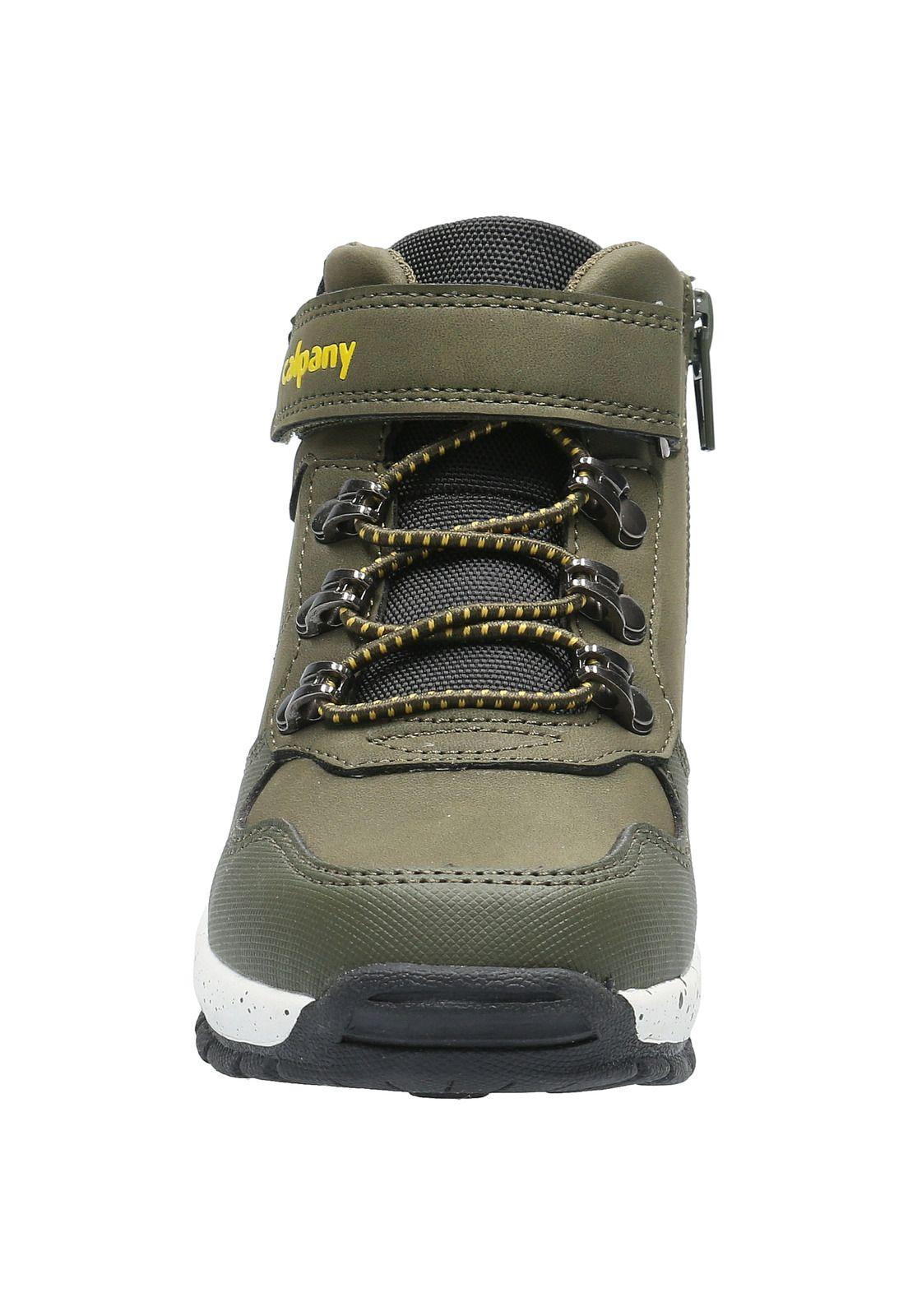 Zapatilla Niño Khoper Verde Oliva-3