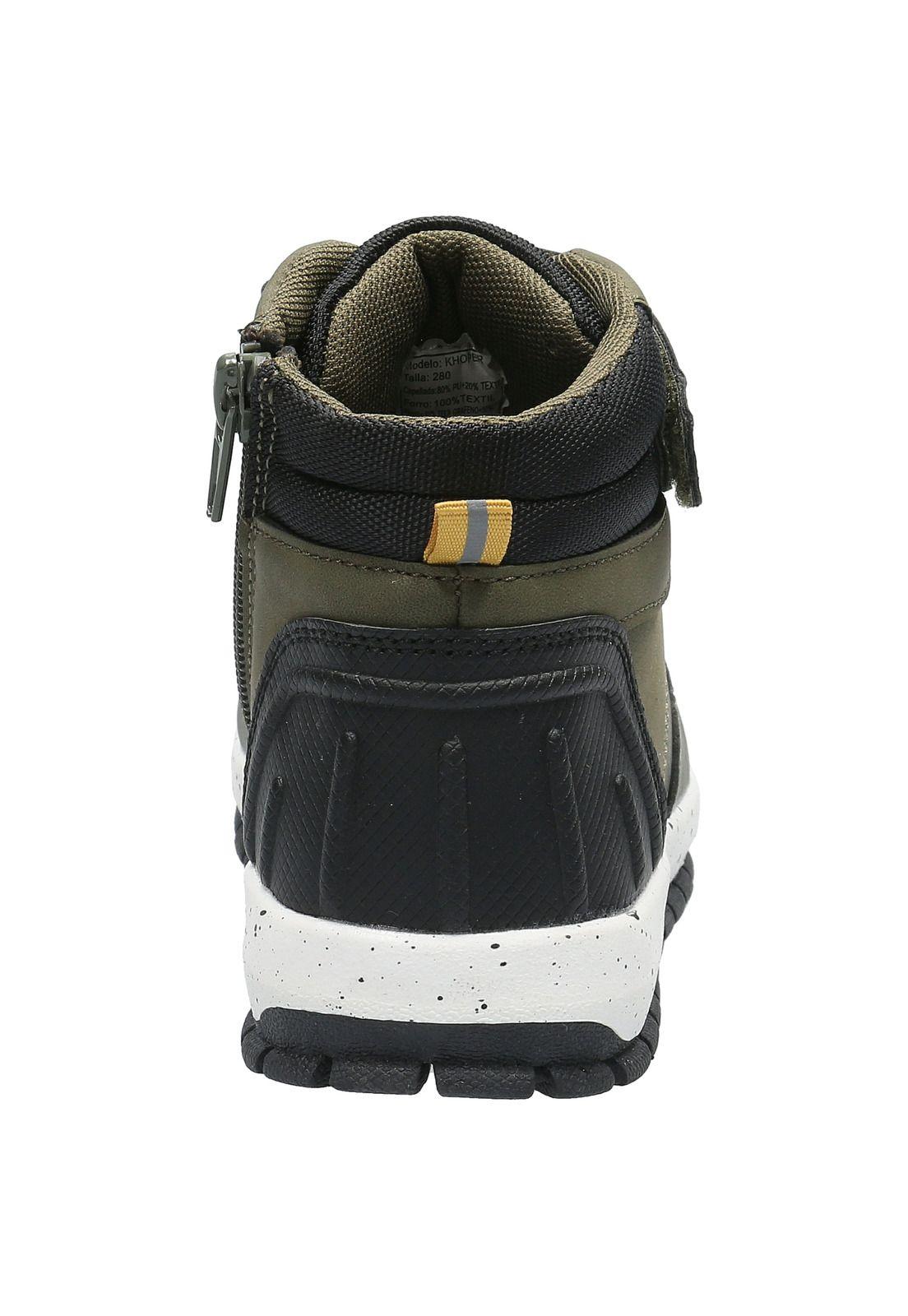 Zapatilla Niño Khoper Verde Oliva-6