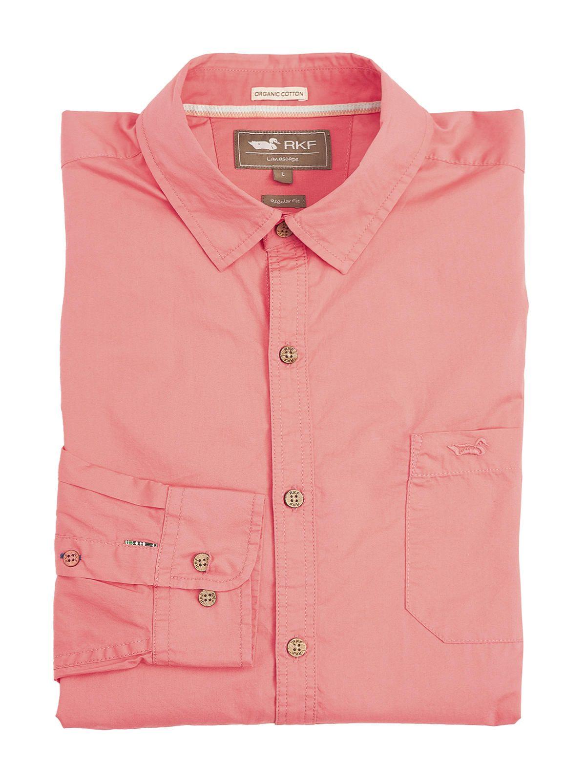 Camisa Algodón Orgánico Galiton Coral Hombre-0