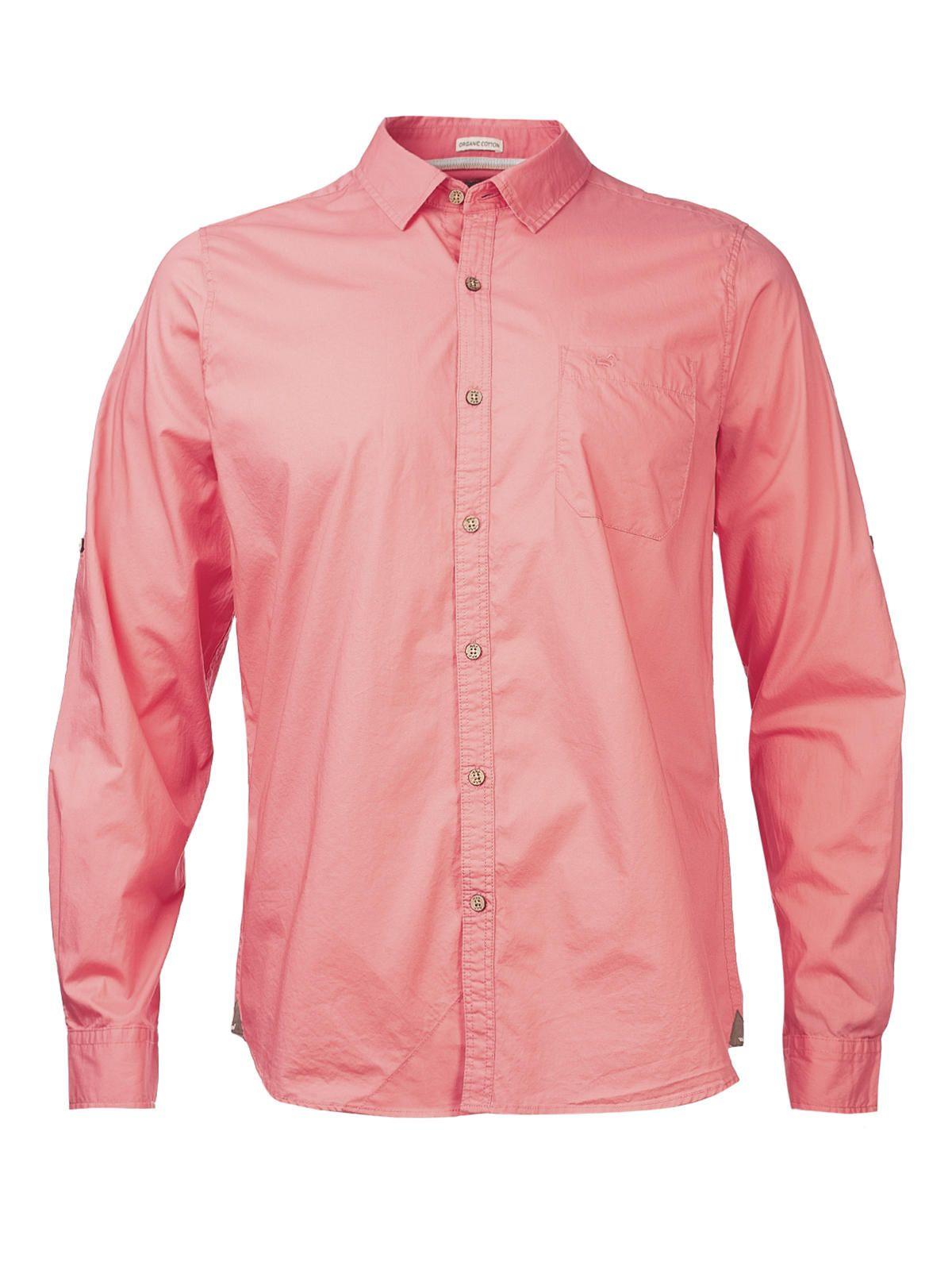 Camisa Algodón Orgánico Galiton Coral Hombre-1