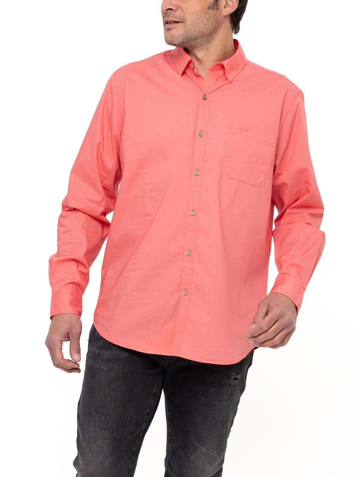 Camisa Algodón Orgánico Galiton Coral Hombre-4