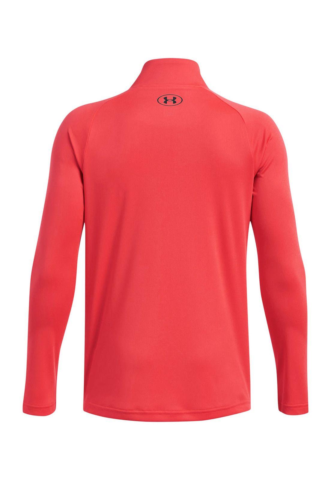 Polerón UA Tech 2.0 ½ zip para niño Rojo-1