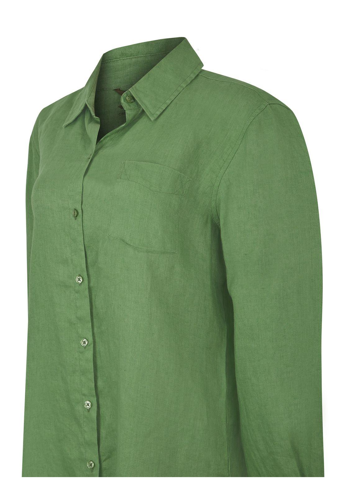 Blusa Lino Orgánico Verde Lirio Mujer -3