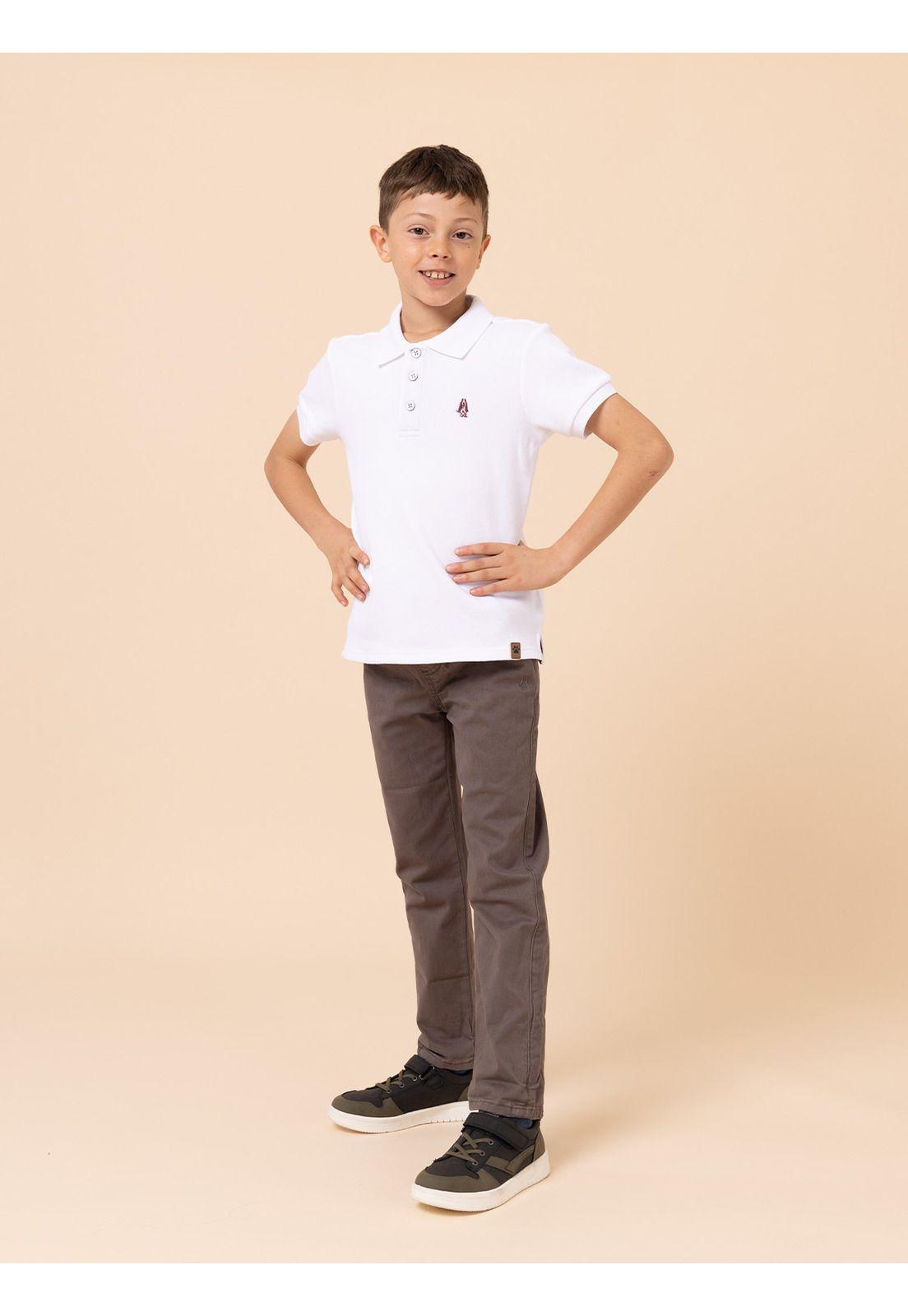 Polera Niño Pique Blanco-3
