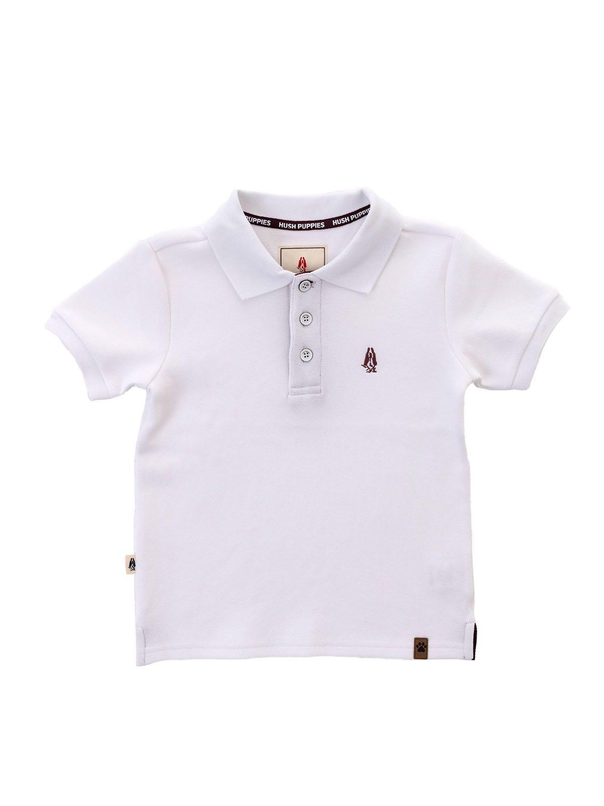 Polera Niño Pique Blanco-0
