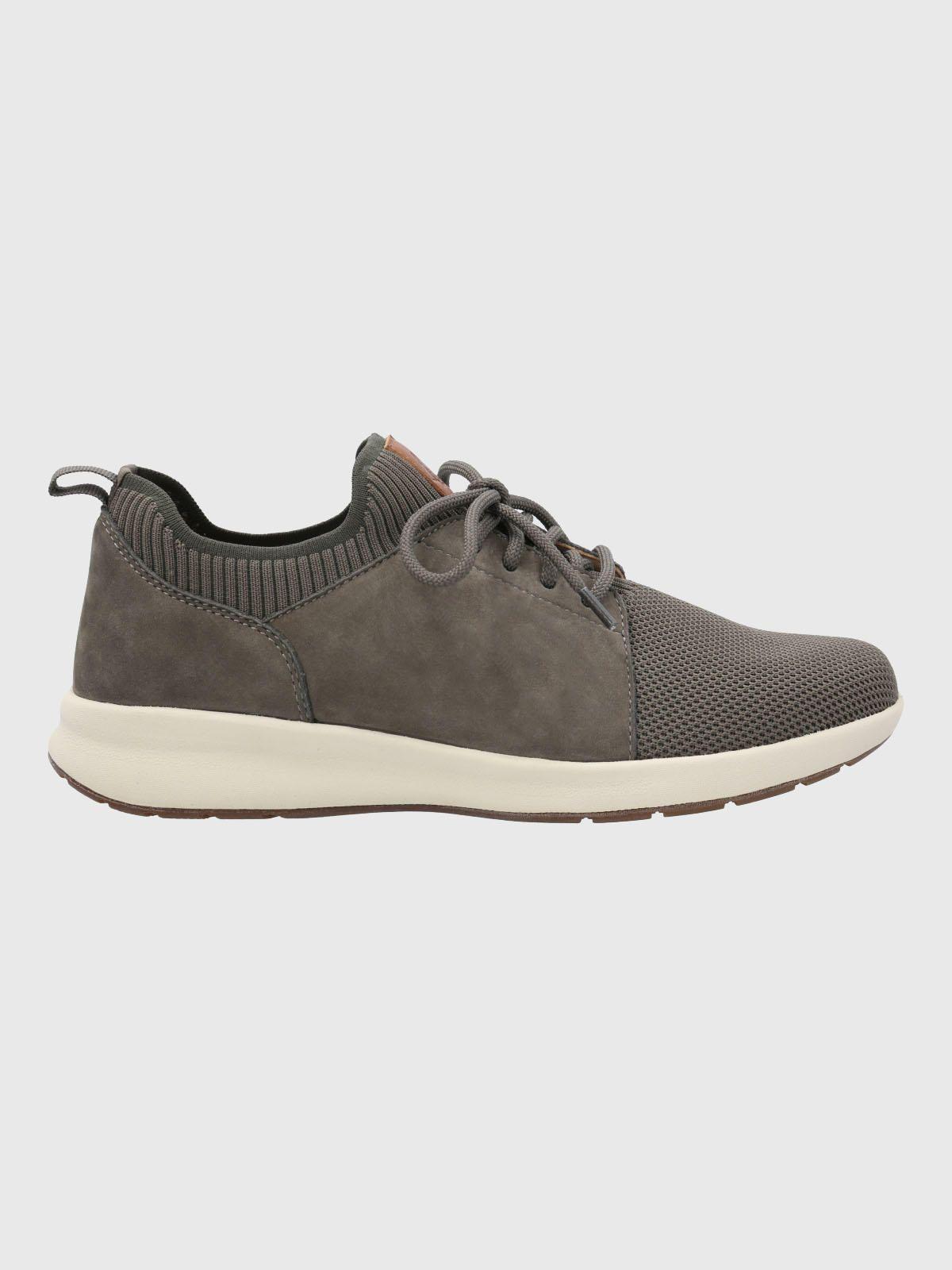 Zapatilla Cuero Mujer Spinal Knit Gris-1