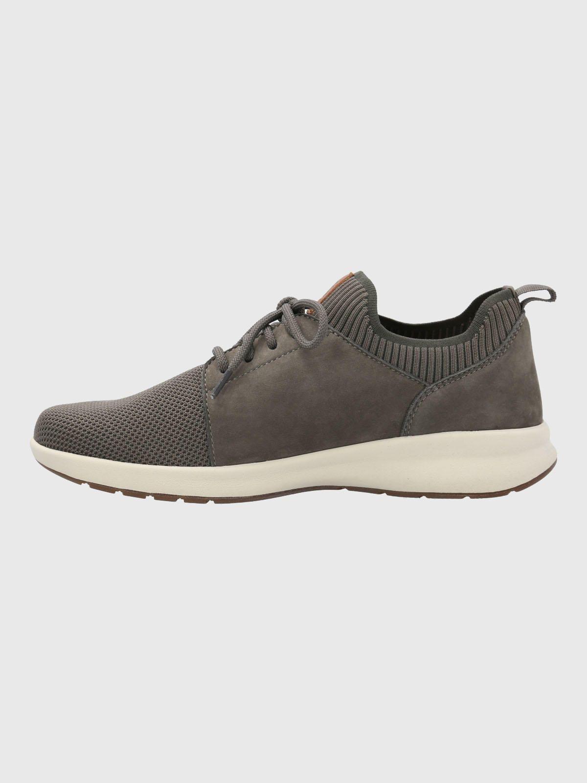 Zapatilla Cuero Mujer Spinal Knit Gris-5