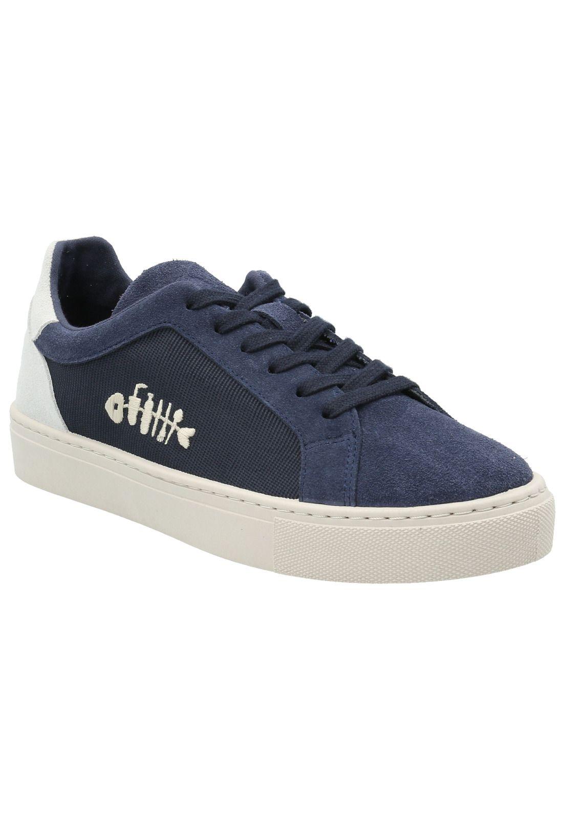 Zapatilla Cuero Mujer Tifon Azul -1