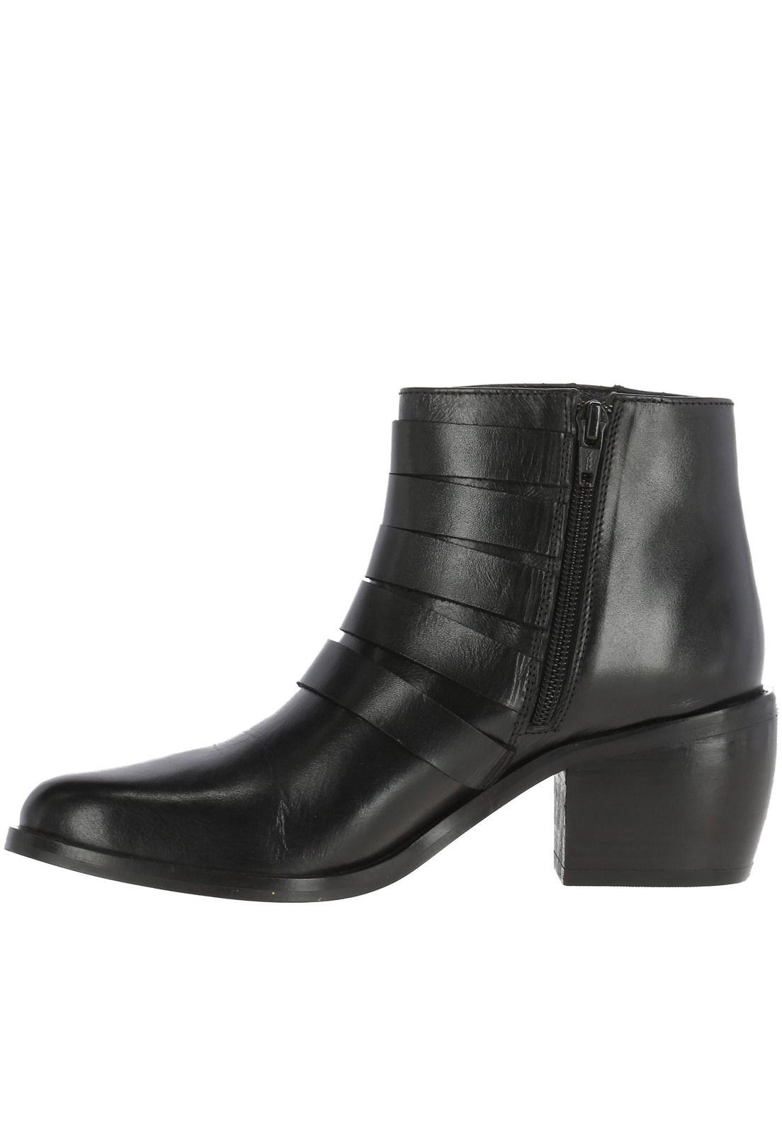 Botin Cuero Mujer Allie Negro-2