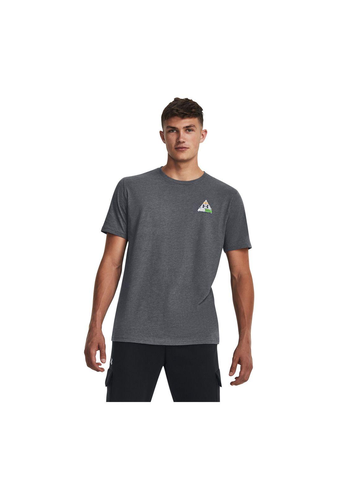 Polera UA Food Pyramid hombre Gris-3