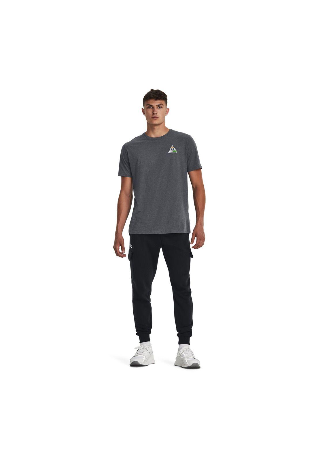 Polera UA Food Pyramid hombre Gris-5