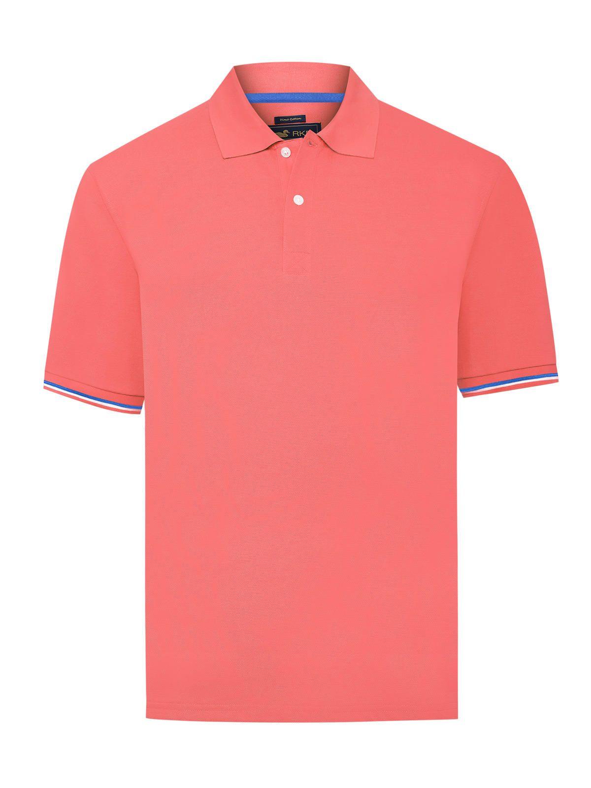 Polera Algodón Pima Hombre Mitchell Naranjo-0
