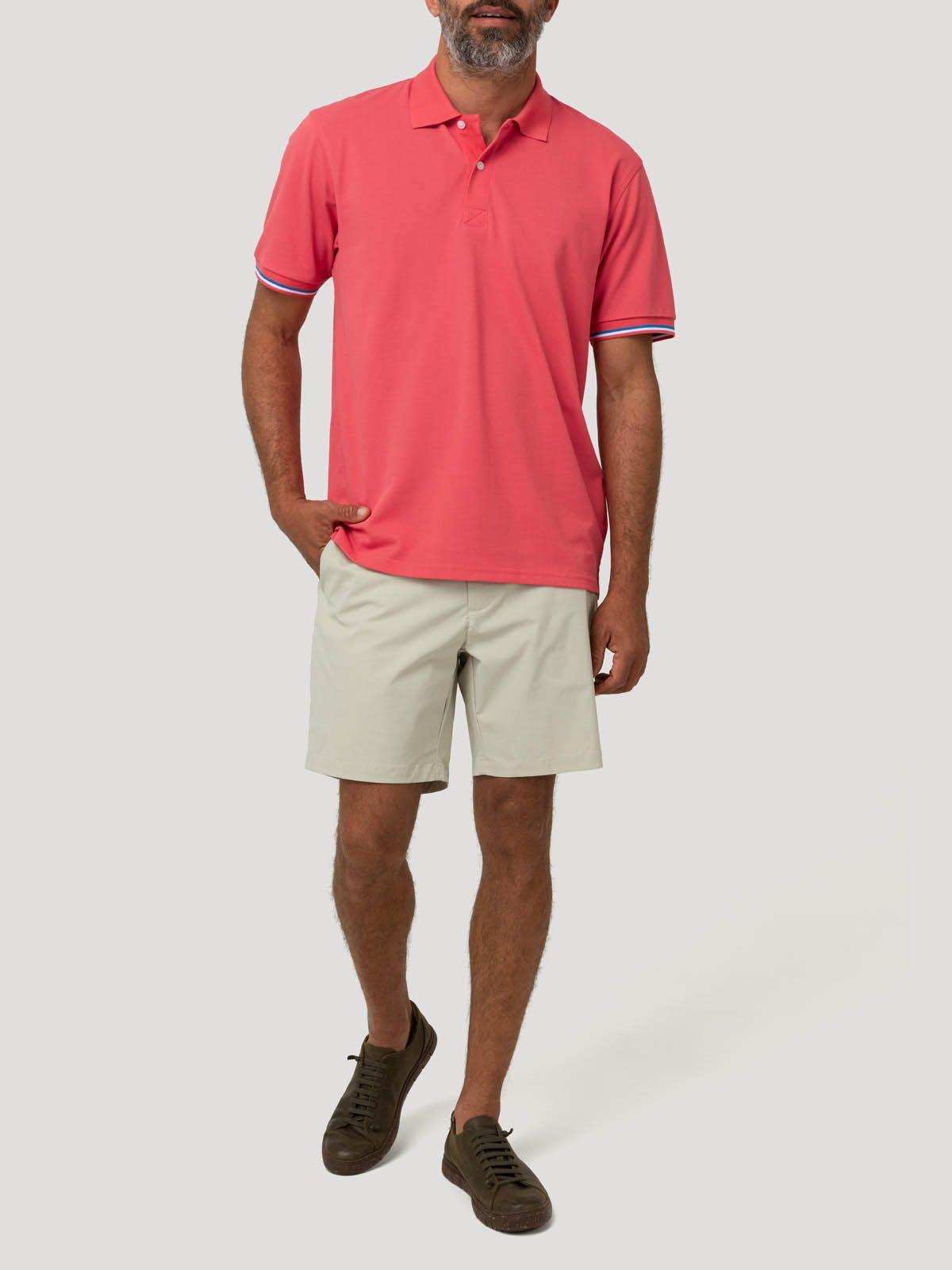 Polera Algodón Pima Hombre Mitchell Naranjo-7