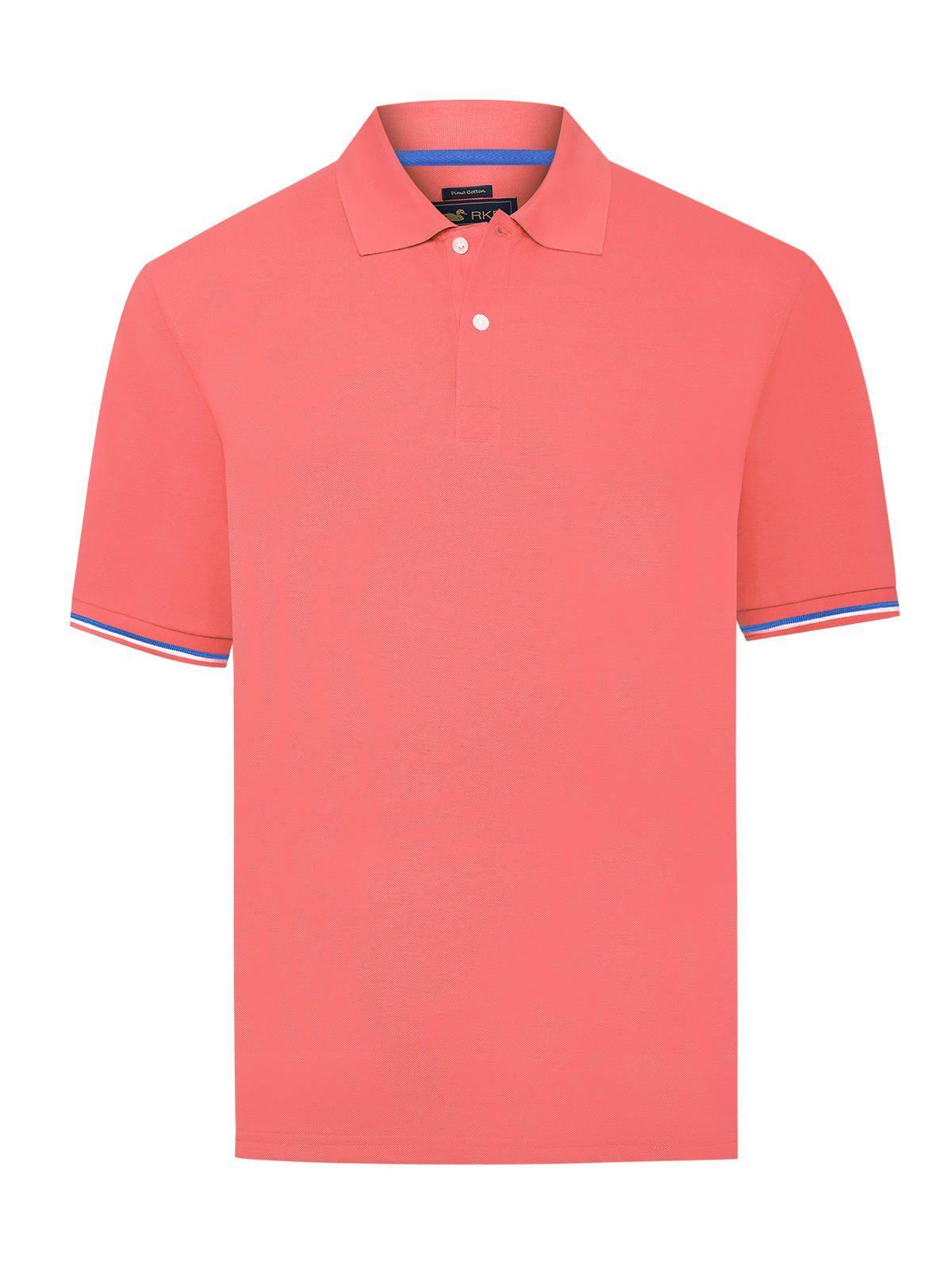 Polera Algodón Pima Hombre Mitchell Naranjo-0