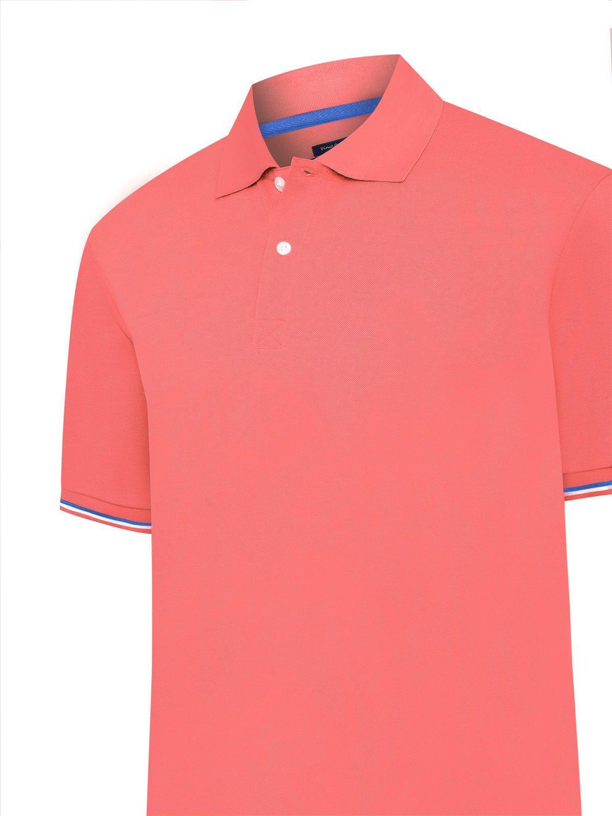 Polera Algodón Pima Hombre Mitchell Naranjo-3