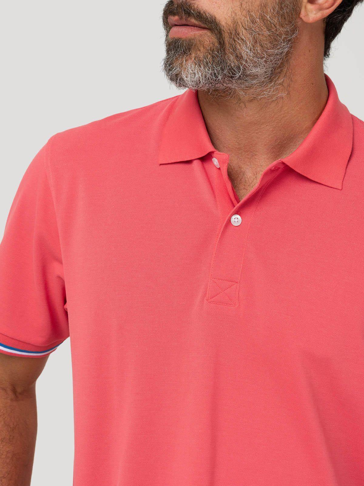 Polera Algodón Pima Hombre Mitchell Naranjo-6