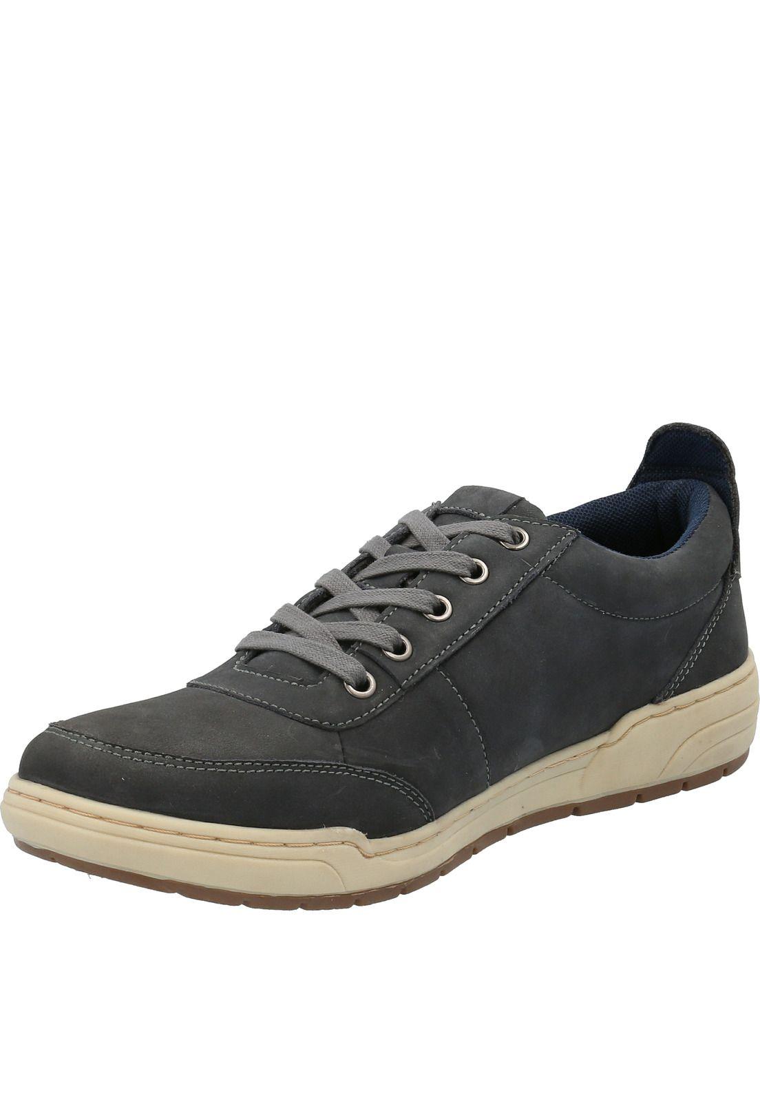 Zapatilla Cuero Hombre Draper Gris-3