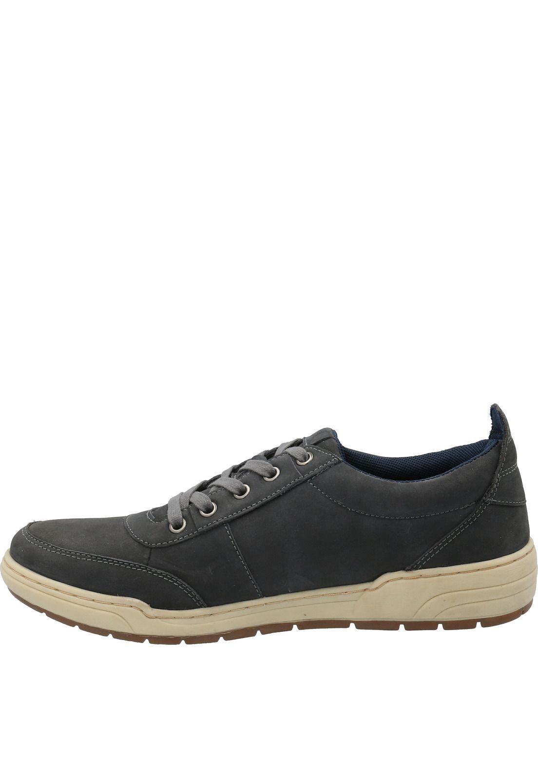 Zapatilla Cuero Hombre Draper Gris-4
