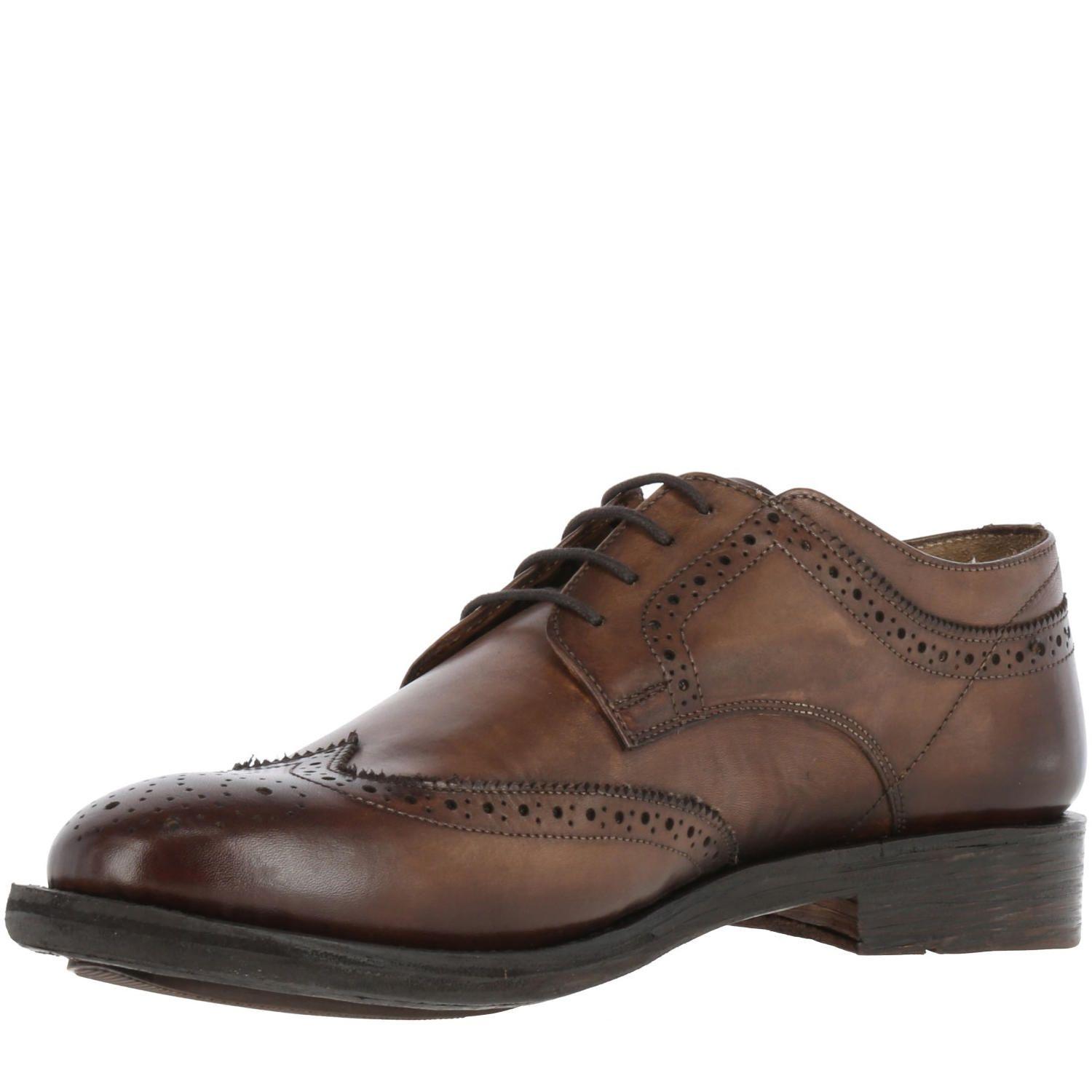 Zapato Cuero Hombre Bradford Café-1