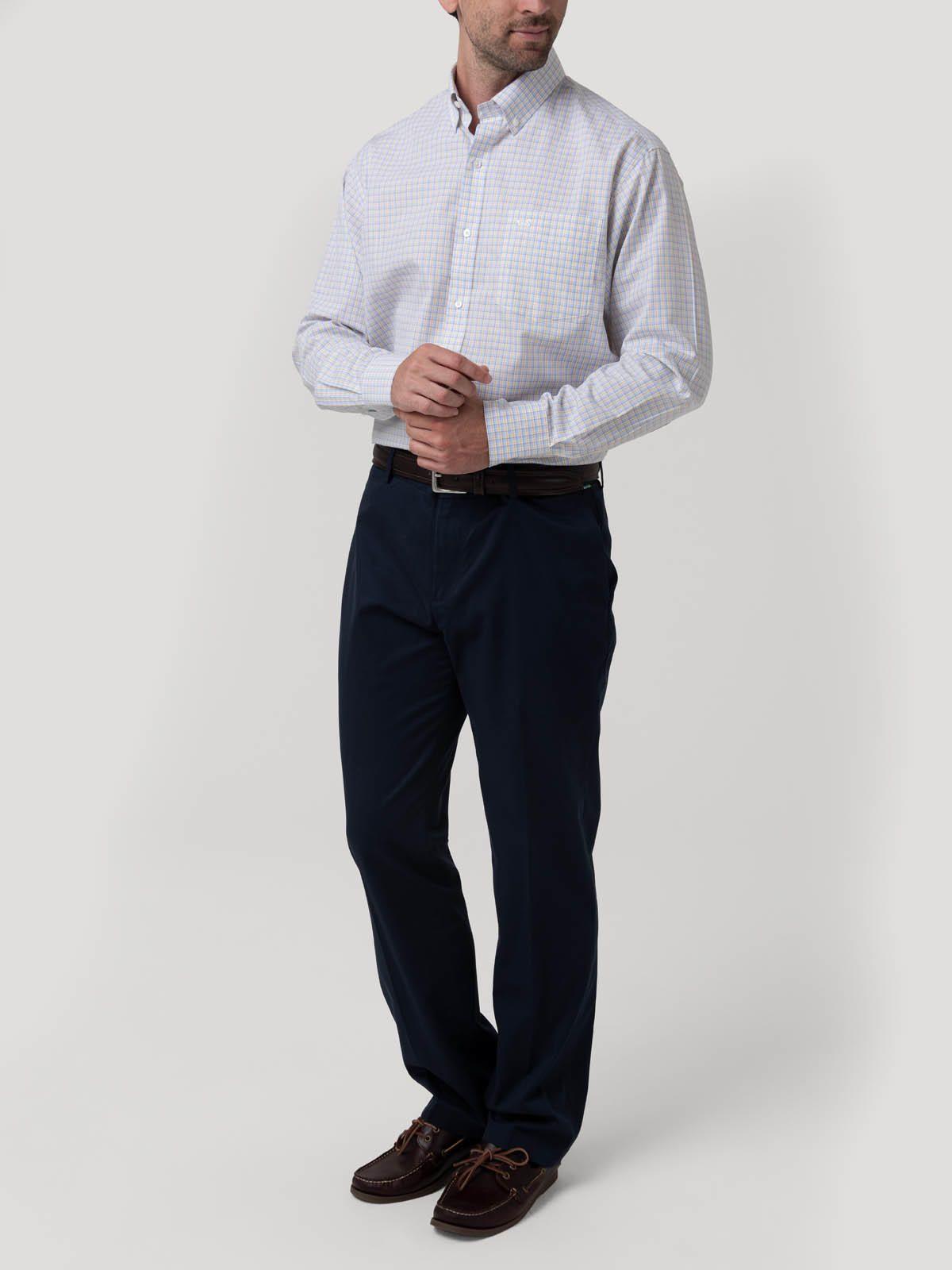 Pantalón Algodón Hombre Wfclassic Azul-8