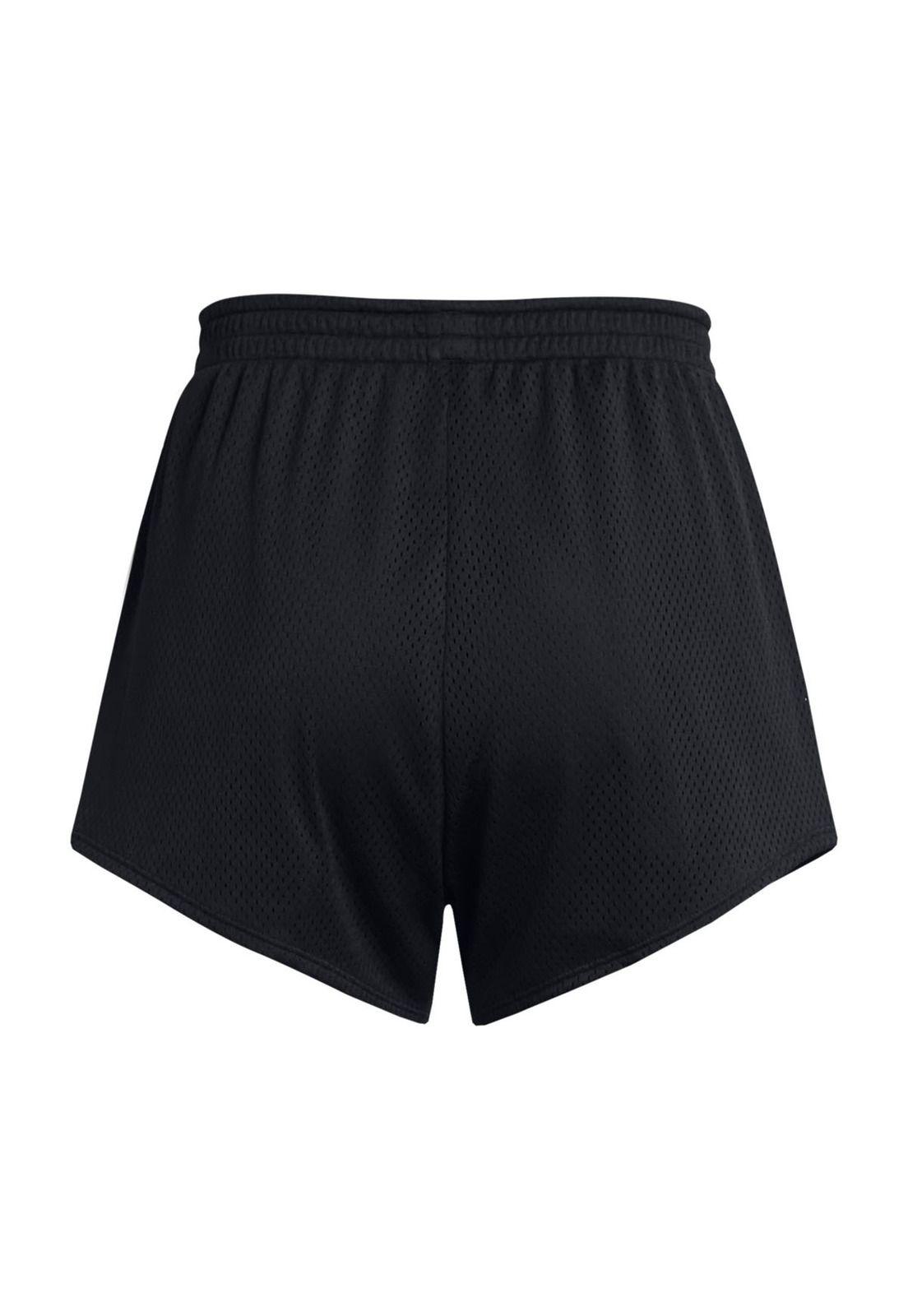 Shorts de malla Tech de 3" mujer Negro-1