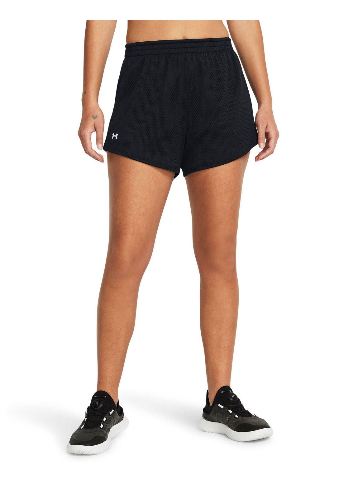 Shorts de malla Tech de 3" mujer Negro-3