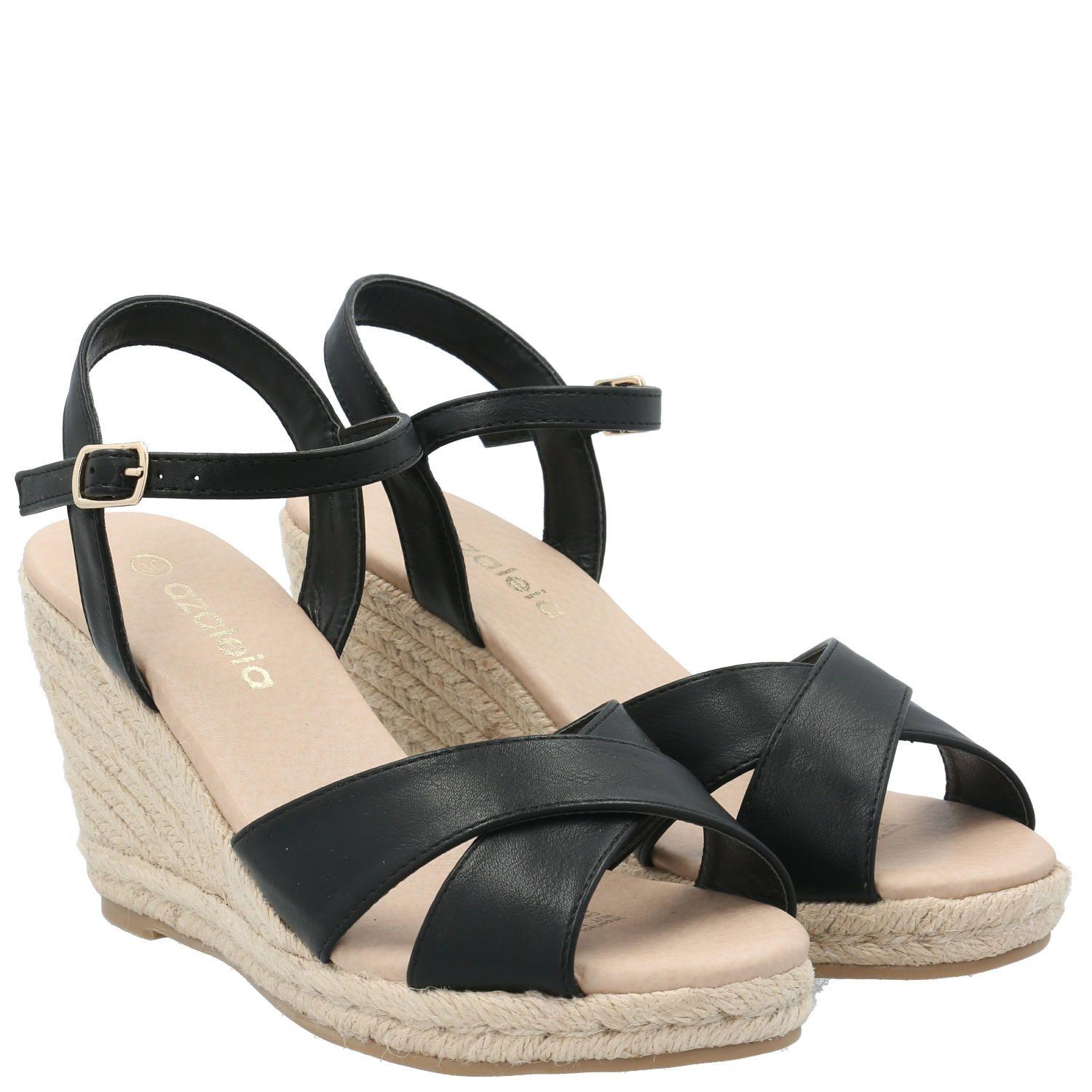 Sandalia Mujer Sasha Negro-7