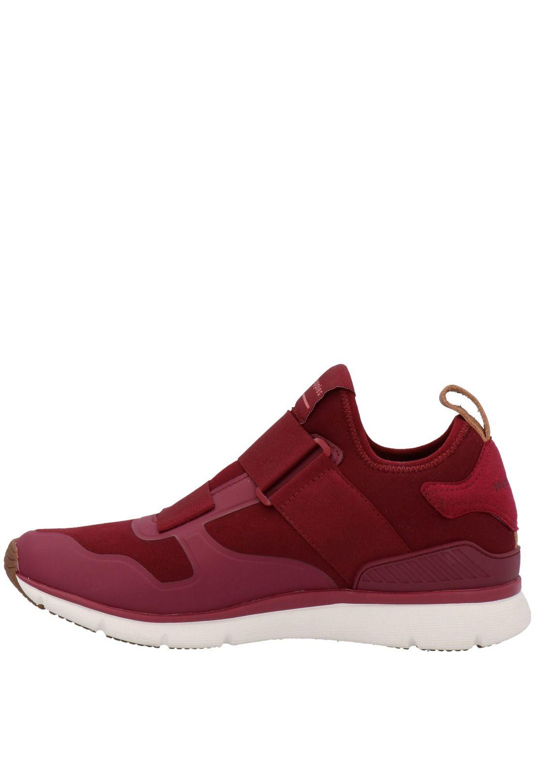 Zapatilla Mujer Cuero Fly Burdeo-3