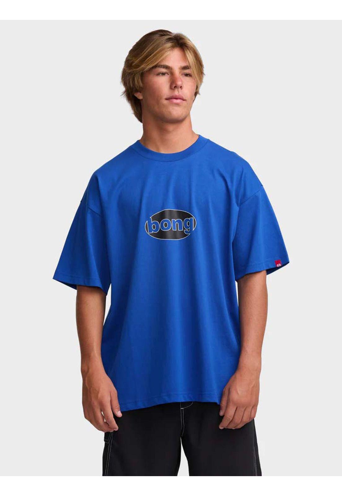 Polera Manga Corta Hombre Bong Pill Og Azul Billabong-0
