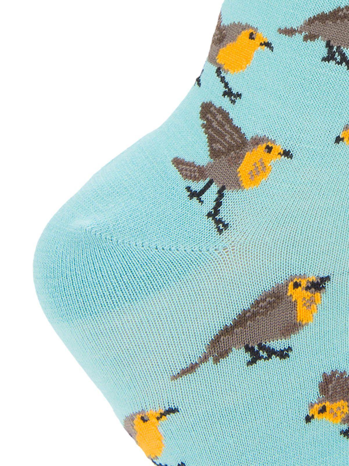 Calcetin Bambú Mujer St Chucao Azul-2